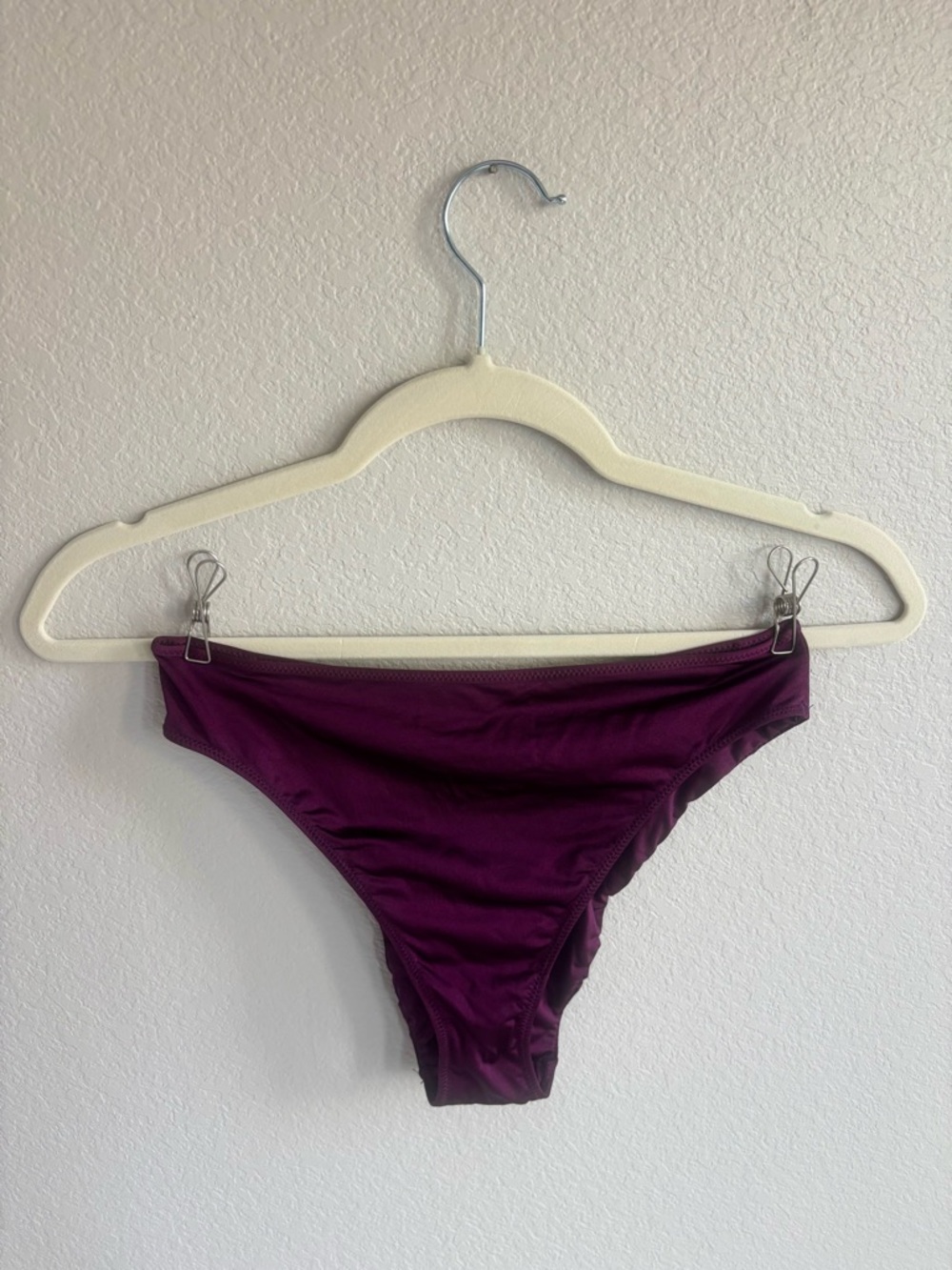 Savage X Fenty Plum Purple High-Rise Bikini Panty with Design Back